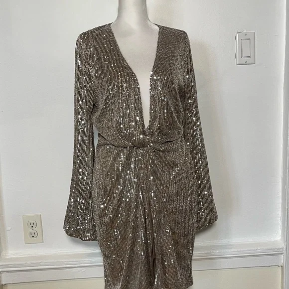 FASHION NOVA Sugar Free Sequin Dress BNWT - Picture 4 of 10